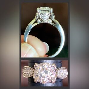 Remy Rotenier Bella Luce Rhodium Over Sterling Silver Ring With Heart Gallery